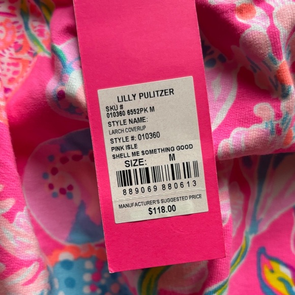 Lilly Pulitzer Pink Floral Strapless Dress - Picture 3 of 4